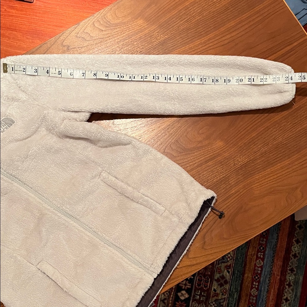 THE NORTH FACE Women's Plush Off-White Full-Zip Fleece Jacket Size XS/TP EUC - Picture 9 of 12